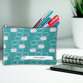 Bolsa de Mala do Lápis para Personalização Verde d