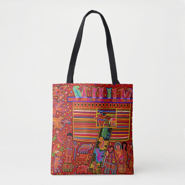Bolsa de mão Arca de Noé Kuna Indiana (Frente)