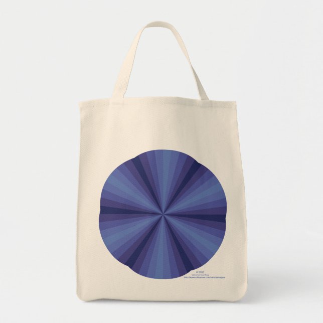 Bolsa de mão azul de Ilusão Óptica (Frente)