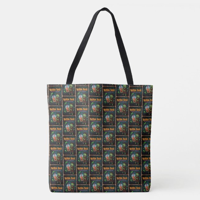 Bolsa de mão Boba Bar – A Bebida Favorita dos Mort (Frente)