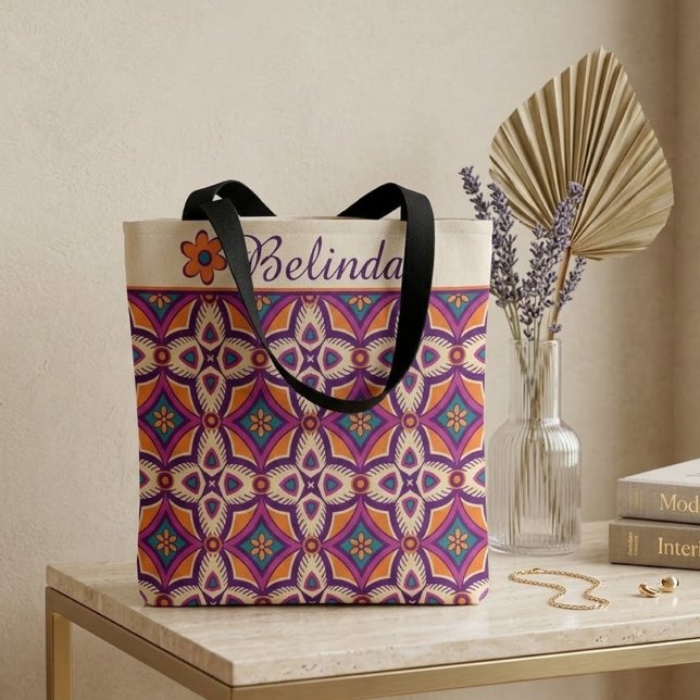 Bolsa de mão Boho Folk Art (Criador carregado)