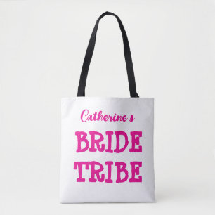 Bolsa de mão Bride Tribe Rosa Choque para Festa de