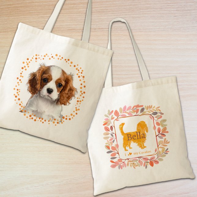 Bolsa de mão cavalier laranja pastel personalizada (Criador carregado)