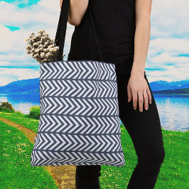 Bolsa de mão cinza estampada