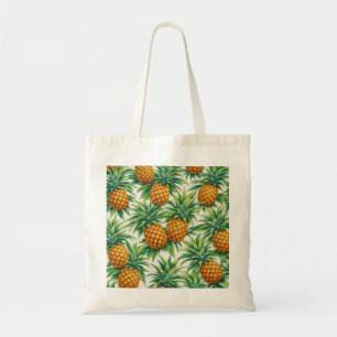 Bolsa de mão clássica com padrão de abacaxi