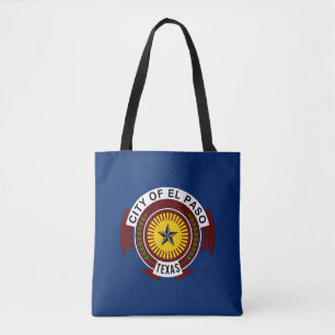 Bolsa de mão com a bandeira da cidade de El Paso,