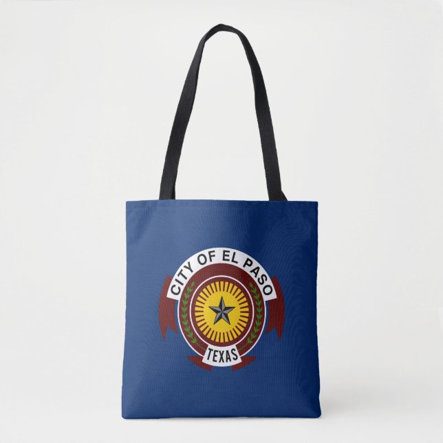 Bolsa de mão com a bandeira da cidade de El Paso,  (Frente)