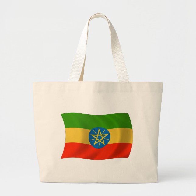 Bolsa de mão com a bandeira da Etiópia (Frente)