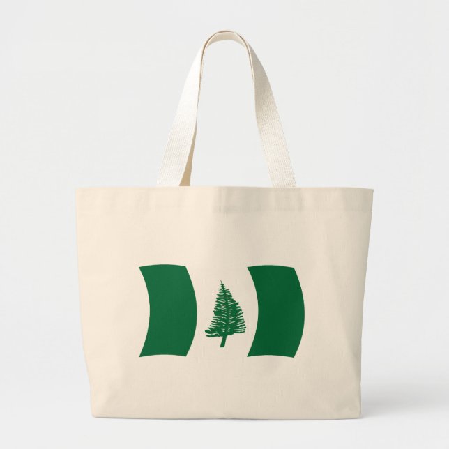 Bolsa de mão com a bandeira da Ilha Norfolk (Frente)