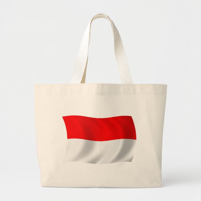 Bolsa de mão com a bandeira da Indonésia (Frente)
