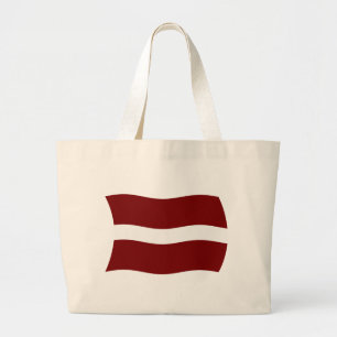 Bolsa de mão com a bandeira da Letônia