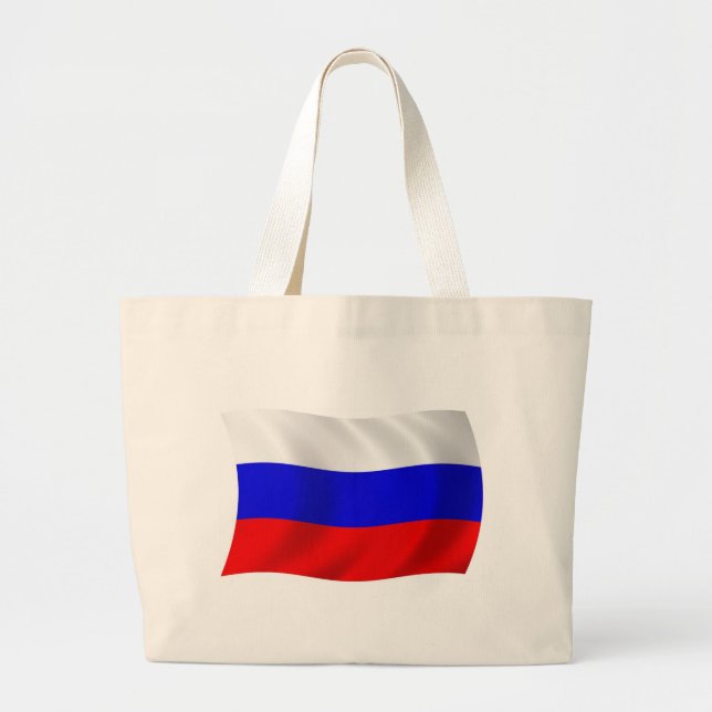 Bolsa de mão com a bandeira da Rússia (Frente)
