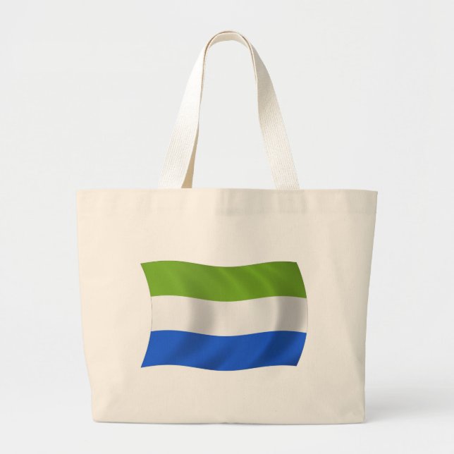 Bolsa de mão com a bandeira da Serra Leoa (Frente)