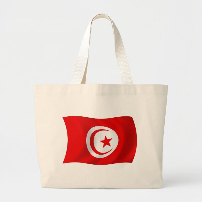 Bolsa de mão com a bandeira da Tunísia (Frente)