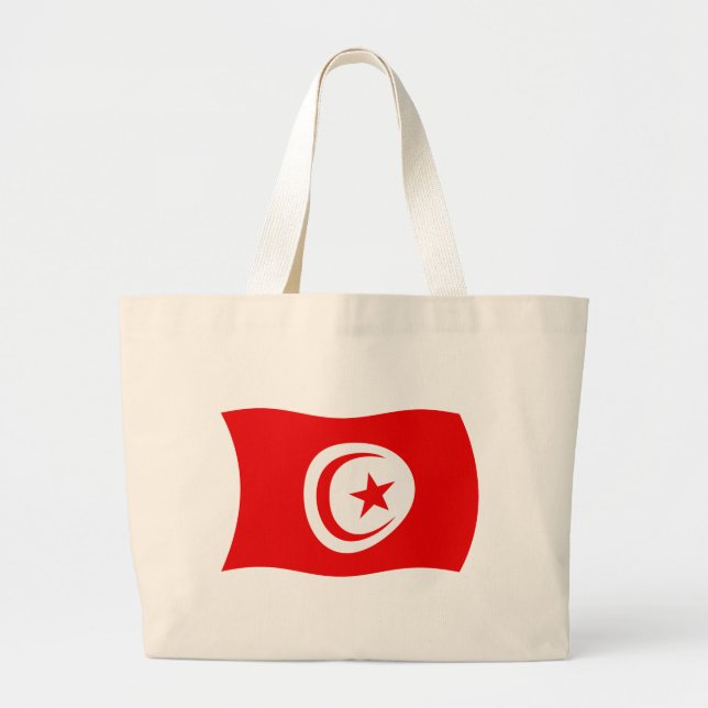 Bolsa de mão com a bandeira da Tunísia (Frente)