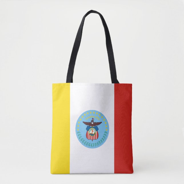 Bolsa de mão com a bandeira de Columbus, Ohio (Frente)