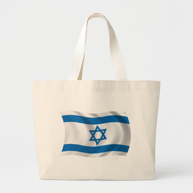 Bolsa de mão com a bandeira de Israel (Frente)