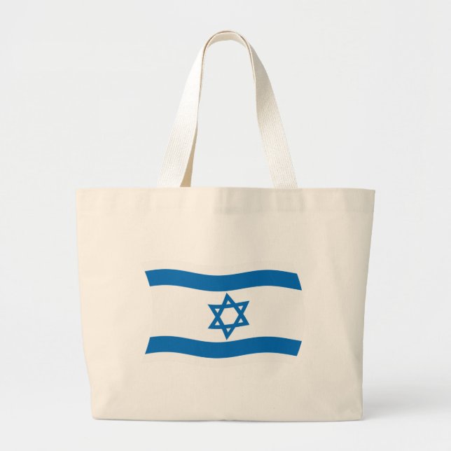Bolsa de mão com a bandeira de Israel (Frente)