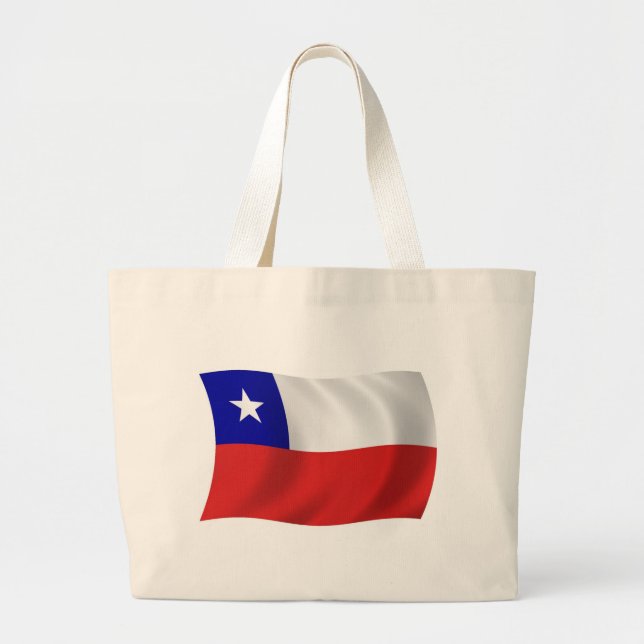 Bolsa de mão com a bandeira do Chile (Frente)