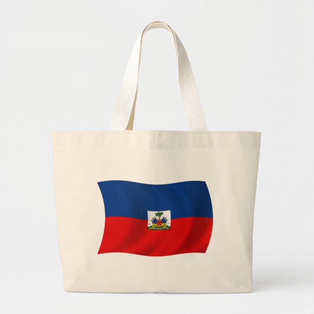 Bolsa de mão com a bandeira do Haiti (Frente)