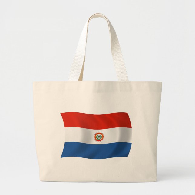 Bolsa de mão com a bandeira do Paraguai (Frente)