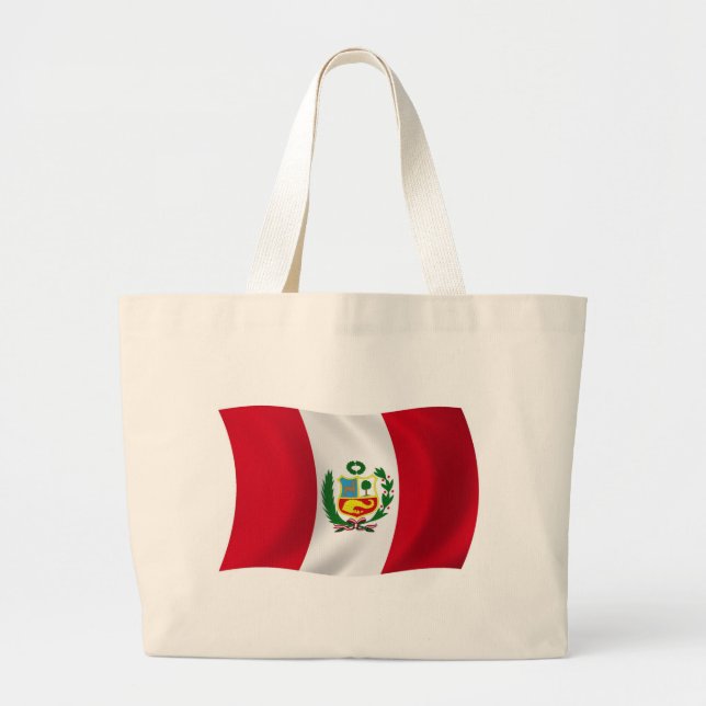 Bolsa de mão com a bandeira do Peru (Frente)