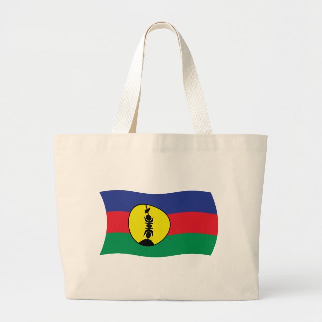 Bolsa de mão com a bandeira do povo Kanak (Frente)