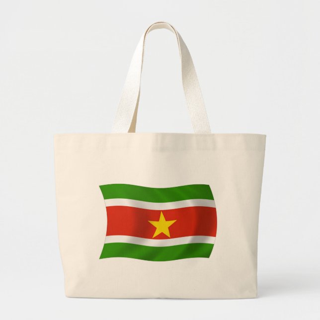 Bolsa de mão com a bandeira do Suriname (Frente)