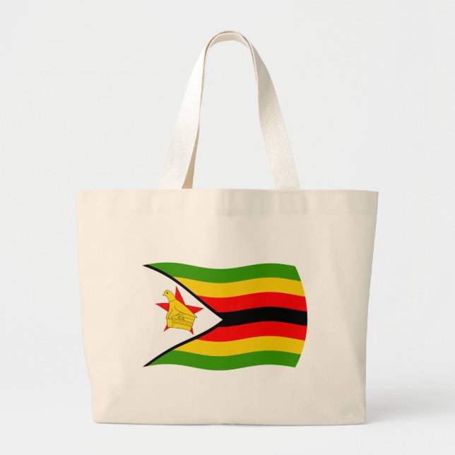 Bolsa de mão com a bandeira do Zimbábue (Frente)