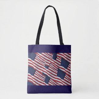 Bolsa de mão com bandeira dos EUA