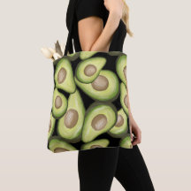Bolsa de mão com estampa de "Abacate"