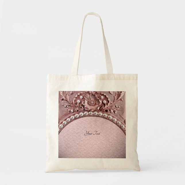 Bolsa de mão com Flor Rosa (Frente)