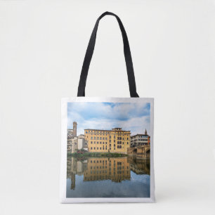 Bolsa de mão com fotos do rio Arno em Florença