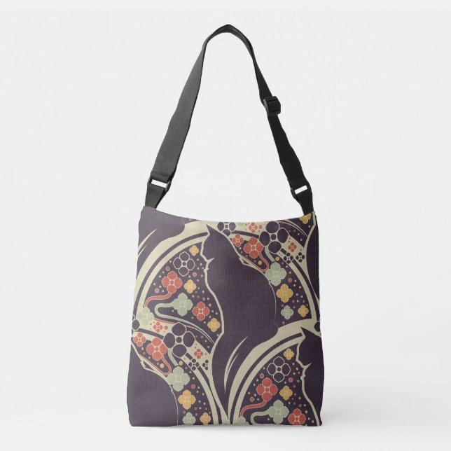 Bolsa de mão com gato em estilo Art Deco – Design  (Frente)