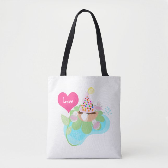 Bolsa de mão com impressão personalizada de bailar (Frente)