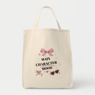 Bolsa de mão com laço rosa Coquette para o humor d