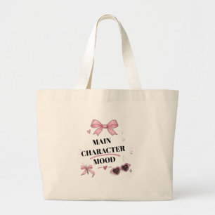 Bolsa de mão com laço rosa Coquette para o humor d