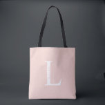 Bolsa de mão com monograma personalizado e nome<br><div class="desc">Presente com monograma personalizado e nome
apresenta monograma personalizado e nome em estilo de fonte serif clássico.</div>