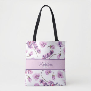 Bolsa de mão com Orquídea Monogramada