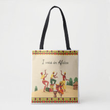 Bolsa de mão com padrão africano | Impressão de An