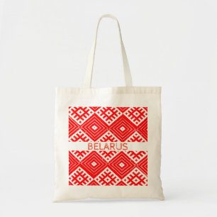 Bolsa de mão com padrão folclórico da Bielorrússia
