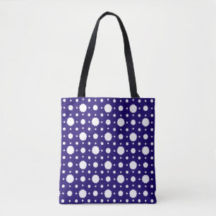 Bolsa de mão com padrão geométrico pentagonal