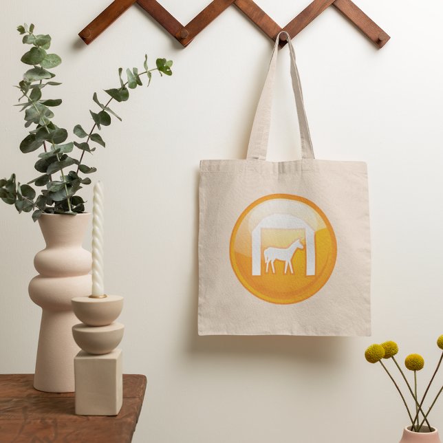 Bolsa de mão com símbolo de estábulos (Criador carregado)
