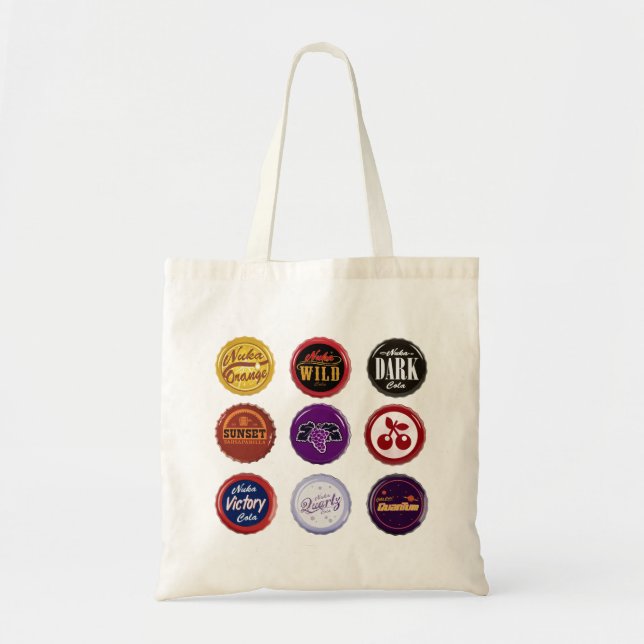 Bolsa de mão com tampas de refrigerante retrô, Bol (Frente)