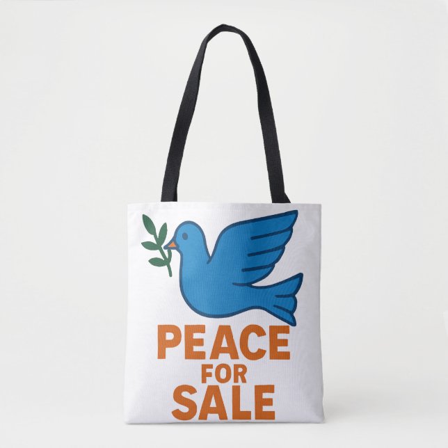 Bolsa de mão com tema de paz (Frente)