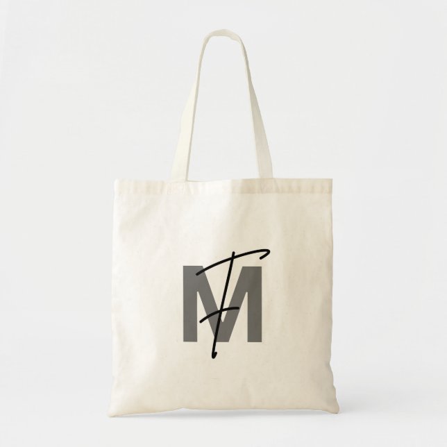 Bolsa de mão com tipografia elegante (Frente)