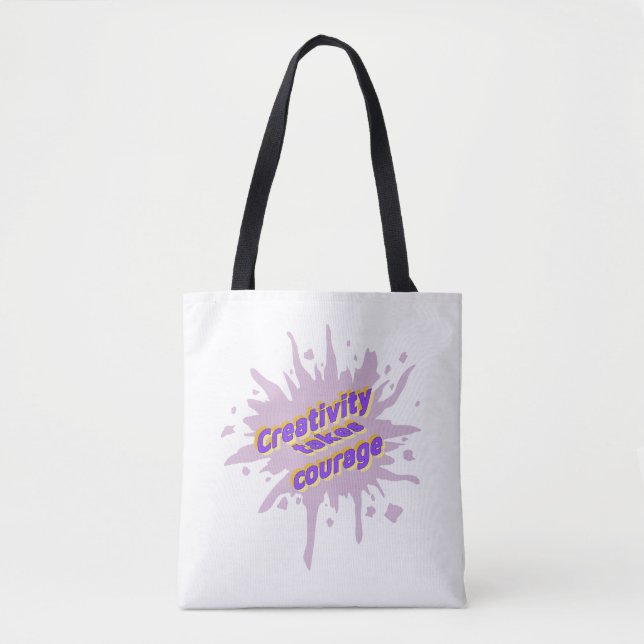 Bolsa de mão Creativity Takes Courage (Frente)