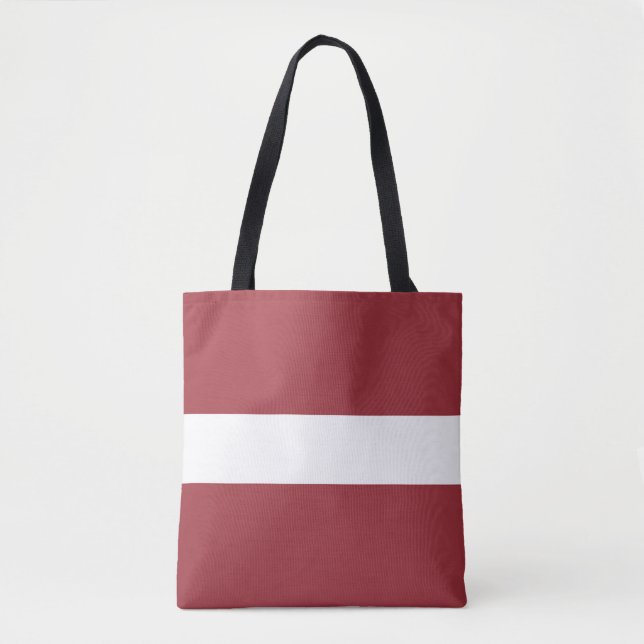 Bolsa de mão da bandeira da Letônia (Frente)