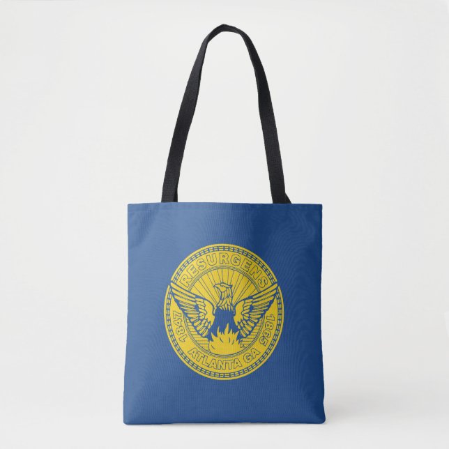 Bolsa de mão da bandeira de Atlanta, Geórgia (Frente)