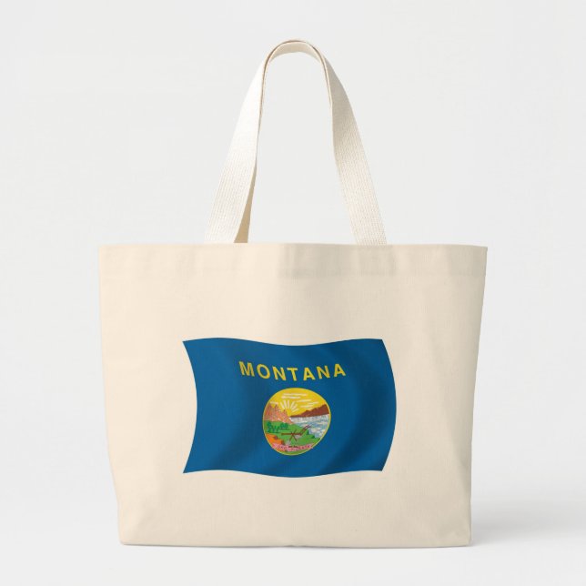 Bolsa de mão da bandeira de Montana (Frente)